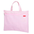 Needlepoint Project Bag 13.6" x 11" Mesh Zipper Pouch Double Pocket Waterproof Carrying Bag with Handle for Sewing Organizer Storage Arts Coloring Books Cross Stitch Embroidery Supplies(Pink)