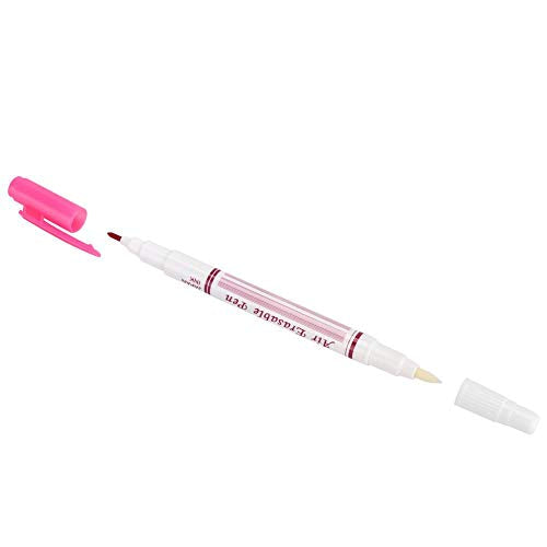 HEEPDD 3Pcs Fabric Marking Pen, Water Erasable Pen Double Head Heat Erasable Fabric Marking Pens DIY Cloth Sewing Accessories
