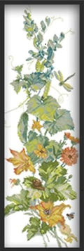 Rosyfoxes Cross Stitch Kits Stamped Full Range of Embroidery Starter Kits for Beginners DIY Needlepoint Kit- Printed kit Summer (Printed) 11CT 13×32.3 inches - color: Summer 13×32.3 inches