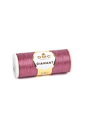 DMC Diamant Metallic Needlework Thread, 38.2-Yard, Pink Amethyst - color: Pink, size: 38.2 yards