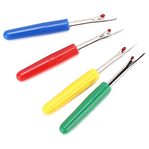 Seam Ripper Kit 14 Pcs with Scissors, Stainless Steel Stitch Remover Tool for Sewing, Ergonomic Thread Unpicker with Protective Cover for Fabric, Quilting, Embroidery, and DIY Craf