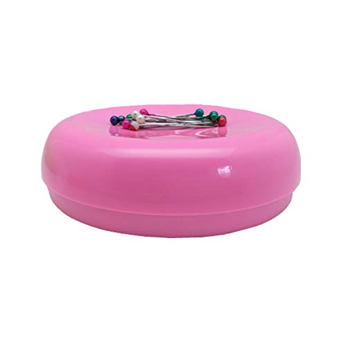 YEQIN Magnetic Pin Caddy Sewing Tools Round with 15 Point Pins - color: Style2-pink