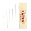 MISUYA CHUBE Sashiko Needles Set of 5, Japanese Embroidery Hand Sewing Needles, Large Eye, Durable Steel, Smooth Stitching, Made in Japan (Assorted) - size: Assorted