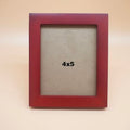 4x5 Picture Frames RED Solid Wood Frame, Plastic Panel (Film Needs to be Removed) Table or Wall.Front Window Opening 3.8x4.8 inch. - color: Red, size: 4x5