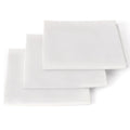 3 Pieces 18 x 21 Inches Cotton Fabric Precut Quilting Fabric Bundles Solid Colors Layer Cakes Quilt Material for DIY Craft Sewing Embroidery (White) - color: White