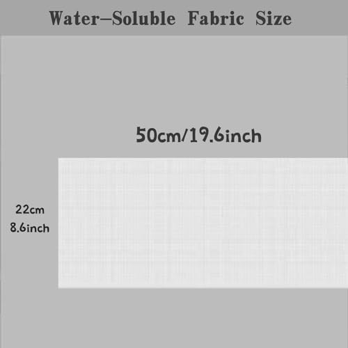 Water Soluble Canvas Cloth,14 Count Aida Cloth(50 x 22cm) - size: 50 x 22cm
