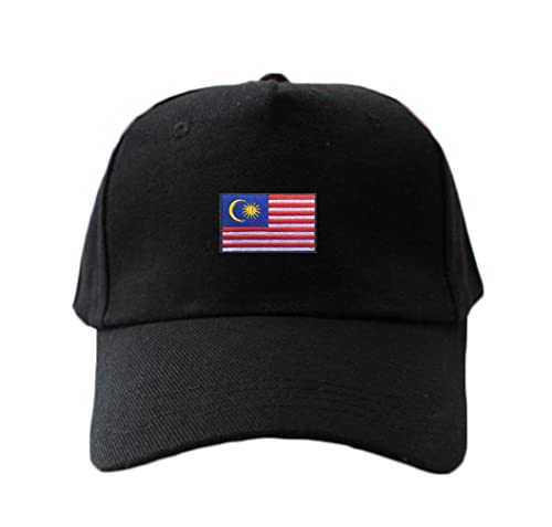 2 PCS Asia Flag Patches Hook and Loop Fastener Embroidered Tactical Military National Asia Patch (Malaysia) - color: Malaysia