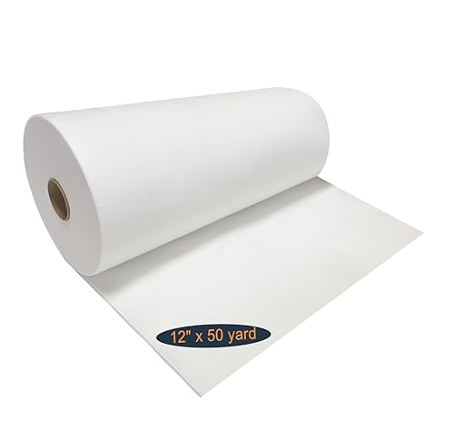 HimaPro Cut Away Embroidery Stabilizer Backing 2.5oz Medium Weight 12'' x 50 Yard Roll Cutaway Stabilizer for Machine Embroidery 100% Polyester - size: 12'' x 50 Yard Roll