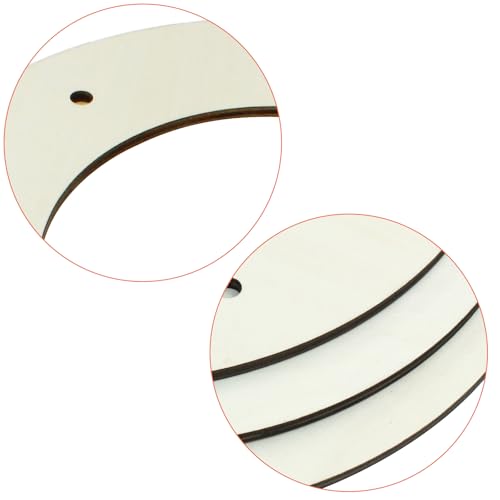 Hitefu 10 Inch Wooden Wreath Form, 6 Packs, 5mm Thickness - style: 10 In