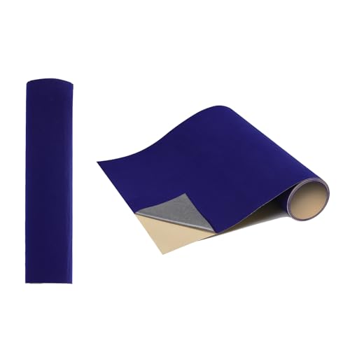 Mesheshe 2PCS Self Adhesive Felt Sheets,DIY Sheet for Art & Crafts,Peel and Stick Drawer/Jewelry BoxFelt Liner,Solid Color Wallpaper (14.6''x39.4'',Blue) (XHMSS23-2pcsDaHao-Blue) - color: Blue