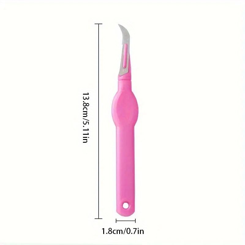 2pcs Seam Ripper with Purple Plastic Handle, Cutting Tool, Sewing Craft Needle and Thread Tool - color: 2pcs