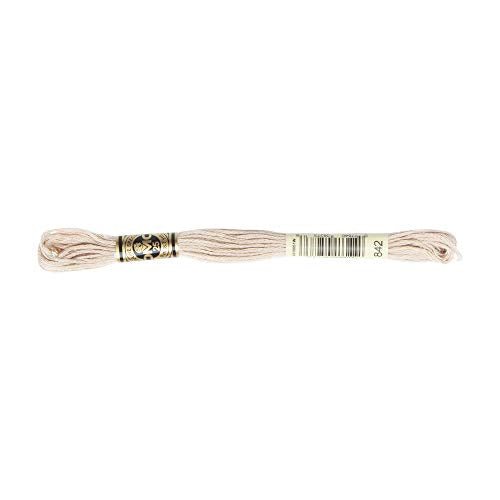 DMC 6-Strand Embroidery Cotton Floss, Very Light Beige Brown - style: #842 Brown