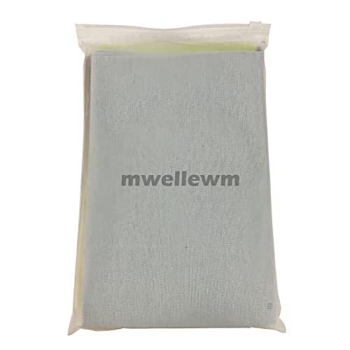 MWELLEWM 7 Pcs/Set Linen Needlework Fabric Solid Colour Cloth Garments Crafts Accessories Square Embroidery Cloth (50 * 50CM)