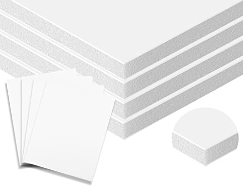 Foam Board 5x7 5PK Foam Core Boards 3/16 Thick Foam Poster Board White Foamboard 5x7 Large Acid Free Foamcore Sheets, Polystyrene Rigid Foamboard Large Foamcore Backing for Backdrop, Display - size: 5x7 5 Pack, style: 3/16" White