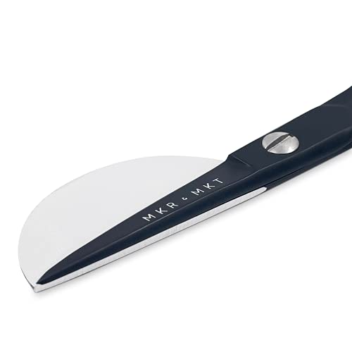Duckbill Scissors for Applique & Embroidery - Double Curved, 6", Black - color: Black
