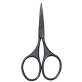 Multicolor Professional Grooming Scissors for Facial Hair Removal - color: Black Curved D