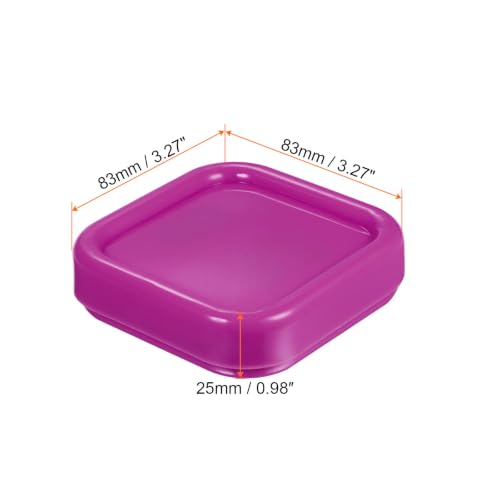 HARFINGTON Magnetic Pin Cushion Square Plastic Magnetic Sewing Pin Holder Storage Case Needle Cushion Tool for Sewing DIY Projects, Rose Red - color: Rose Red