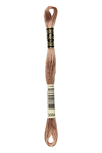 DMC 117-3064 Six Strand Embroidery Cotton Floss, Desert Sand, 8.7-Yard
