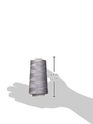 Signature 3 Ply Cotton Quilting Thread, 40wt/3000 yd, Variegated Grey Shades 49S-M90