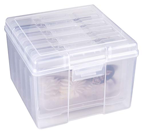 ArtBin 6947ZZ Photo & Craft Organizer Set, Large Box with [5] Plastic Storage Cases Inside, Clear - style: Large Box with 5-Pack inside