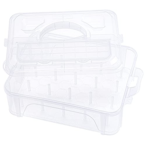 New brothread 1 Layer Stackable Clear Storage Box Organizer - size: 1 Layer