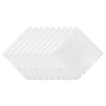 White Handkerchiefs for Women Soft Cotton Women’s Handkerchiefs - color: Scalloped Edge - 9pcs