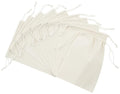 PALTERWEAR 100% Cotton Drawstring Bags 10‑Pack 6x8 Lightweight 70 GSM Muslin Pouch Set | Reusable Gift, Craft, Pantry, Travel Storage | Double Drawstring (Natural Beige, 6 x 8 Inches) - size: 6 x 8 Inches