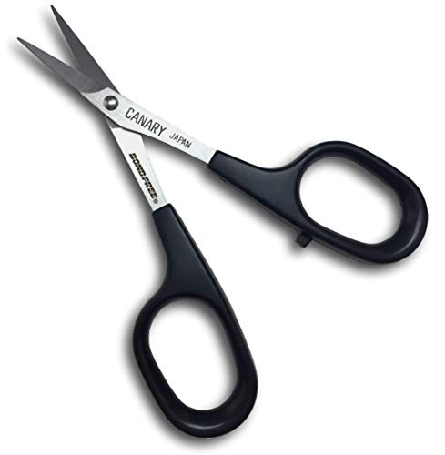 CANARY Japanese Mini Craft Scissors 4" [Extra Non-Stick], Small Detail Scissors for Paper Crafting, Fabric Cutting, Art Crafts, Made in JAPAN - size: Mini (Extra Non-Stick)