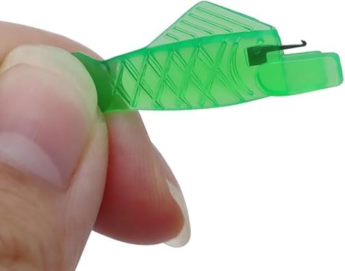 10 Pcs Green Fish Type Needle Threader Sewing Machine Threader Stitch Insertion Tools Quick Simple Threader DIY Sewing Accessories Tools