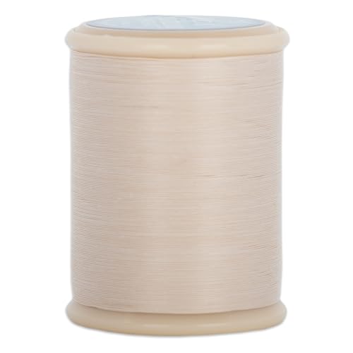 YLI Hand Quilting Thread - 100% Egyptian Cotton, Glazed, Strong & Tangle-Free, 500 yd. Spool - Ecru - color: Ecru