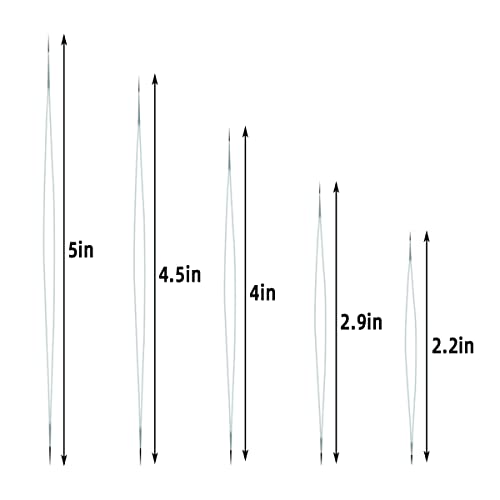 16 Pieces Big Eye Beading Needles Seed Beads Needle Beading Embroidery Needles for Jewelry Making Collapsible Beading Needles Set Long Straight Hand Sewing Beading Needle with Needle Bottle (5 Sizes)