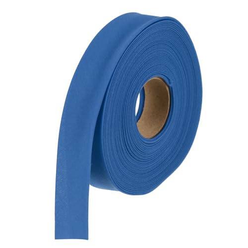 MECCANIXITY 1/2 Inch Double Fold Bias Tape Polyester Continuous Bulk Bias Tape for Sewing, Seaming Quilting Hemming Binding Crafts (Dark Blue 6 Yards) - color: Dark Blue, size: 1/2 Inch x 6 Yards