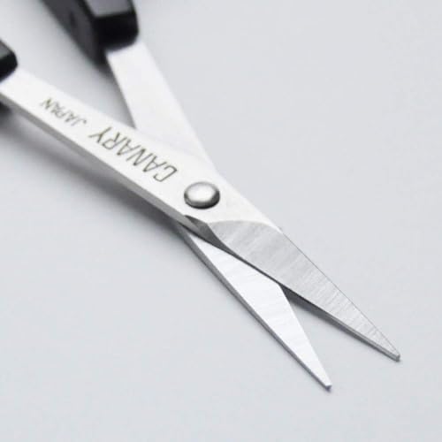 CANARY Japanese Mini Detail Scissors 4", Small Precision Scissors for Paper Crafting, Fabric Cutting, Art Crafts, Eyebrows, Nose Hair, Made in JAPAN - size: Mini