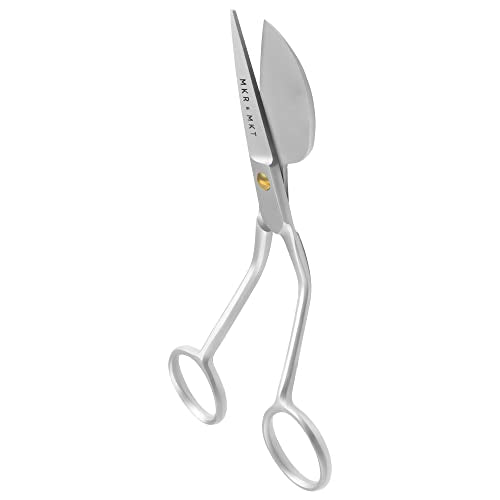 Duckbill Scissors for Applique & Embroidery - Double Curved, 6", Brushed - color: Brushed