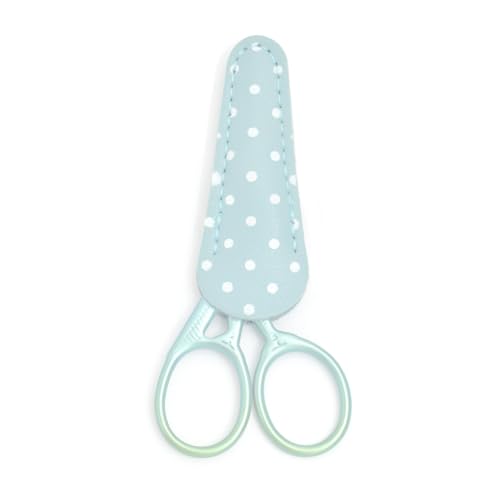 3.7" Sewing Embroidery Scissors with Cover for DIY Craft,Needlework - color: Blue