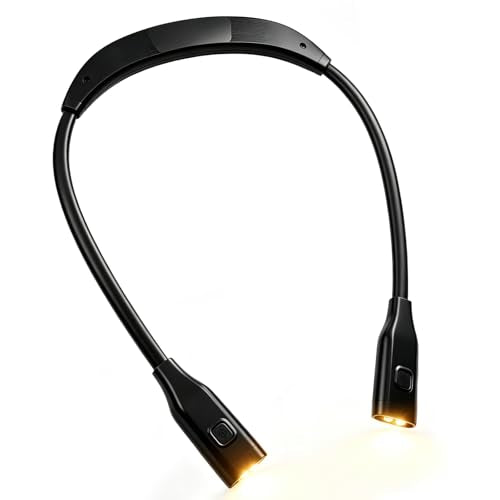 Neck Reading Light, Lightweight Rechargeable Book Light - style: Gently