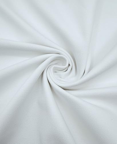 EOVEA | Canvas Fabric by The Yard - Cotton Duck, Medium Weight, White, 62'' Wide & Breathable Material Bags, Crafts, Projects,Covers,Placemats(10oz White,3 Yard) - color: 10oz White, size: 3 Yard