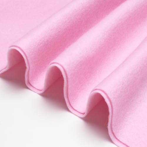 Baby Pink Fabric Sheet 36" X 36", 1.4mm Thick Large Soft Durable Flexible Craft Felt by The Yard, Nonwoven Fabric for DIY Sewing, Arts and Crafts, Decoration Projects - color: Baby Pink, size: Cut by the yard