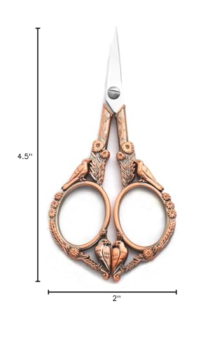 4.5" Vintage European Style Scissor for Cross Stitch Embroidery DIY