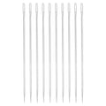 uxcell 60 Pcs Large Eye Sewing Needles, 3.94 Inch 1.6mm High Carbon Iron Embroidery Thread Needle Sewing Big Eye Needle Knitting Needles for Hand Sewing Art Crafts, Silver - size: 100mm, 1.6mm