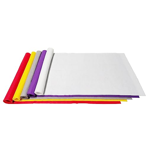 Jtnohx Large Soft Felt Sheets Felt Fabric for Crafts Valentine Color 5Pcs - color: Valentine Colors Series