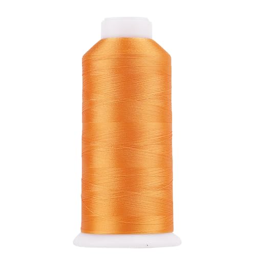 High Tenacity Polyester Embroidery Machine Thread 40WT(120D/2) 4000M Per Spool for Commercial and Domestic Embroidery Machine (Marmalade-1755) - color: Marmalade-1755