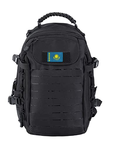 2 PCS Asia Flag Patches Hook and Loop Fastener Embroidered Tactical Military National Asia Patch (Kazakhstan) - color: Kazakhstan