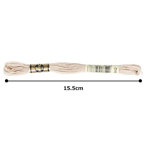 DMC 6-Strand Embroidery Cotton Floss, Very Light Beige Brown - style: #842 Brown