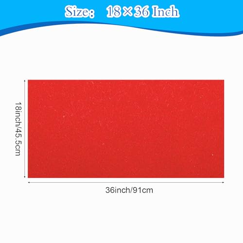 Felt Fabric 18" X 36" (Red) - color: Red, size: 18" X 36"