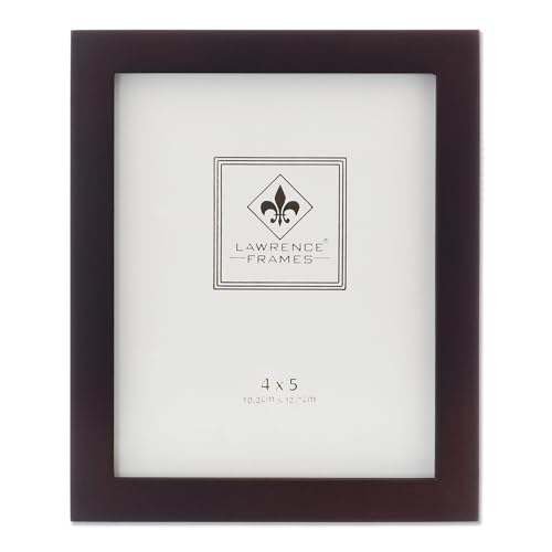 Lawrence Frames 755945 Espresso Wood Picture Frame, 4 by 5-Inch, Dark Walnut - color: Dark Walnut, size: 4x5