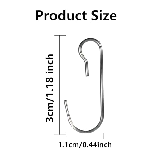 120PCS 1.18Inch Christmas Ornament Metal Hooks, Silver Bendable Hanging Hook for Christmas Tree Decoration, Party, Festival Activity, Holiday - style: Silver-Conventional style