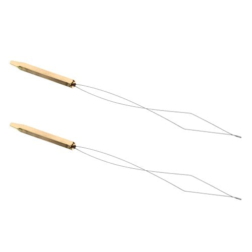 2 Pieces Fly Tying Bobbin Threader Half Hitch