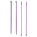 uxcell 4Pcs Aluminum Knitting Needles 10mm (US Size 15) Single Pointed Knitting Needle 13.8 Inches Length Metal Weaving Tool for Handmade Projects DIY, Light Purple - color: US Size 15, size: Light Purple