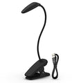 Energizer Rechargeable LED Book Light, Clip On Reading Light with Adjustable Light Modes, USB Charging Cable Included, Pack of 1, Black